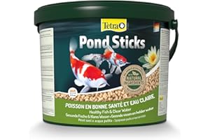 Tetra Pond Sticks – Alimentation Quotidienne idéale pour tous les Poissons de Bassin – Enrichi en Oligo-éléments, Vitamines essentiels, Caroténoïdes – Ne pollue pas l’eau - 10L