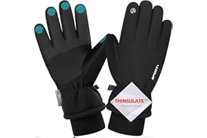 SONGWIN Guanti Invernali, Guanti da Ciclismo Invernali per Uomo Donna, Guanti Moto Caldi Touch Screen Antivento Gloves Guanti Lavoro Antiscivolo per Trekking Sci Guida Corsa Sportivi Pesca