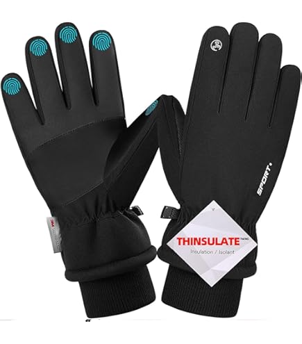 Guanti Invernali Termici KUTOOK Uomo/Donna - Antivento E Touchscreen | Per Sci, Bici, Corsa - Foto 8