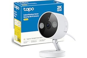 Tapo C120-2K 4MP Cámara de vigilancia para Interior y Exterior, Base magnética,focos duales, Admite Tarjeta SD de hasta 512 GB, IP66, Compatible con Alexa y Google Assistant