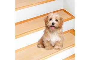 BEE&FLOWER Set di 15 tappetini per gradini, trasparenti, per interni, antiscivolo, antiscivolo, per gradini, set da 15 pezzi di nastro adesivo antiscivolo per gradini in legno, per pavimento, antiscivolo,