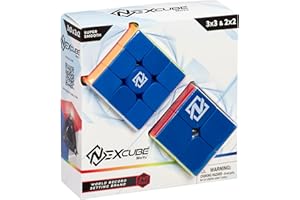 Goliath - Pack de 2 Nexcube - Jeu de Rapidité et de Réflexion - Casse-Tête - 1 Cube 3x3 et 1 Cube 2x2 - Manipulation Rapide et Fluide - Coins des Cubes Arrondis - A Partir de 8 Ans