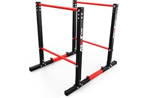 K-SPORT Barra estacionaria para soporte de barra I Barra de inmersión para entrenamiento muscular I Barras de calistenia para entrenamiento con tu propio peso corporal I Equipo de fitness profesional para