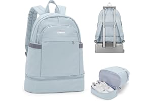 coofay Zaino Palestra Uomo Donna Zaino con Portascarpe Sacca Sportiva Zaino Sportivo Donna Uomo Zaino Nuoto Zaino Sport Gym Backpack