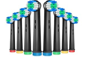 ANJOCARE Oral B Toothbrush Replacement Heads - 8 Pack for Oral B Braun Pro1000/3000/5000/7000