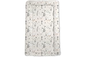Changing Mat by Mama Shack - Baby Changing Mat with Wedge Design - Waterproof - Fits Most Baby Changing Tables - 73 x 46 cm (Goose & The Ladybird)