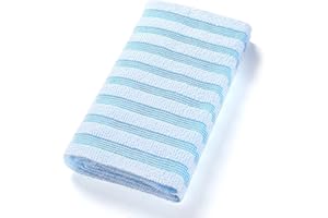 ANWEIXUE 1 Pcs Exfoliating Shower Towel - Antibacterial, Multi - use for Scrubbing, Lathering and Dead Skin Removal, Ideal for Sensitive Skin Women (Blue)