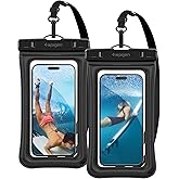 Spigen Aqua Shield Floating WaterProof iPX8 Certified Waterproof Floating Case (2 Pieces) A610 Black - AMP04527