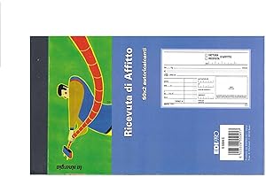 EDIPRO - E5504C - Blocco ricevuta d’affitto 50x2 autoricalcante f.to 9,9x17