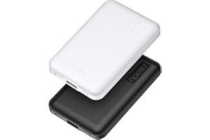 【2-Pack】 Miady 5000mAh Ultra Slim Portable Charger Power bank, 2.4A USB High-Speed Compact External Battery Pack Compatible with iPhone, iPad, Samsung, Nexus and more