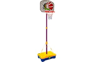 Hillington Portable Adjustable Junior Basketball Stand Net for Children with Carry Case and Ball