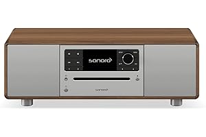 sonoro Prestige Kompaktanlage mit CD Player (UKW, DAB Plus, Spotify, Deezer) Walnuss