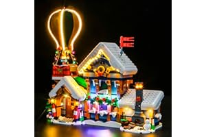 BRICKBLING Zestaw świateł LED kompatybilny z Lego 10339 Santa's Post Office (nie jest to model), zestaw oświetlenia dekoracyjnego, kompatybilny z Post Office, kreatywne zabawki