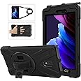 Rantice Samsung Galaxy Tab Active3/Active5 8.0 Case, with 360 Stand, Handle Hand Strap & Shoulder Strap for Samsung Galaxy Tab Active5 8" 2024, Active3 8" 2020 SM-X300/X307/T570/T577 (Black)