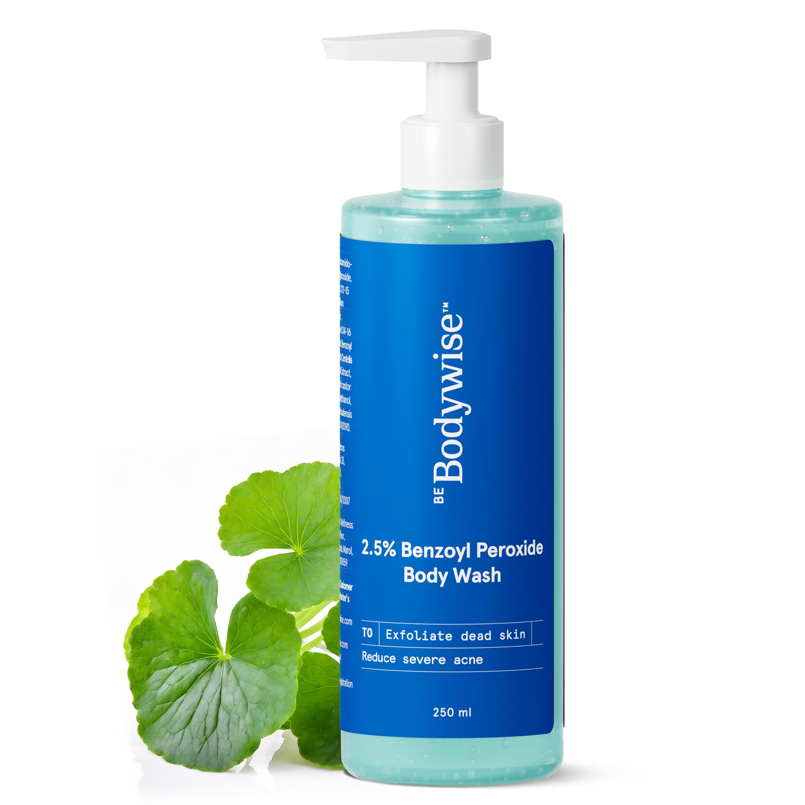 Be Bodywise Active Acne Body Wash 250ml | Clears Existing Acne & Prevents New Breakouts | With Centella Asiatica, Glycerin & 