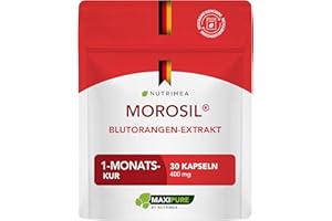 LABORATOIRES NUTRIMEA MOROSIL® – 400 mg – Patentierter Moro-Orangenextrakt – 1 Monat Kur – 30 vegane Kapseln – Nutrimea