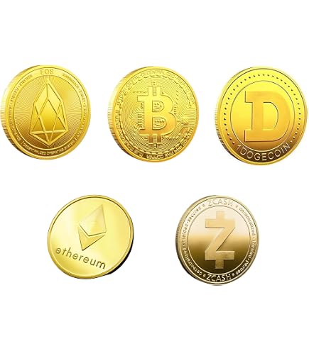 Gold Plated Bitcoin Metal Antique Bit Coin (Gold) : Amazon.in