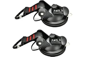 MIUCOGUIER 2 Piezas Ventosas Fuertes Amarran - Gancho Ventosa Coche Camping,Multiusos y Resistente,Anclaje de Ventosa con Gancho de Seguridad para Coche Carpas con Toldo Lateral Camper Furgoneta Accesorios