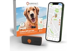 Weenect Dog XS - Localizzatore GPS per cani | Mini localizzatore GPS in tempo reale | Impermeabile | Il più piccolo sul mercato | Funziona con abbonamento | Garanzia a vita