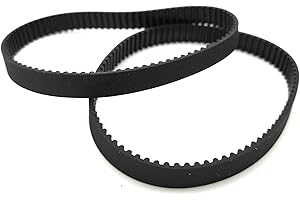 TURMBERG3D Cinghia dentata chiusa GT2 - larghezza 10mm - lunghezza: 302mm - 2 pezzi ciascuno - cavo di tensione in fibra di vetro (302mm)