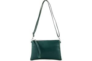 modamoda de - T186 - ital. Clutch Umhängetasche Leder Medium