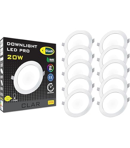 3 Pannelli LED Quadrati Da Incasso MEIQ, 25W Ciascuno, 29x29 Cm, Luce Fredda 6500K, Per Soffitto - 2
