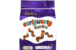 Cadbury Milk Chocolate Curly Wurly Squirlies, Sharing Bag, Bite Size Treats, 100 g (Pack of 1)