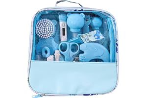Liemuao Baby Care Kit, set med 15 tillbehör inklusive hårborste, digital termometer, badtermometer, liten nagelklippning, bab