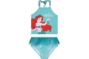 Disney Costume da Bagno Bambina, Costumi Piscina Bambina La Sirenetta, Costume Piscina Ariel