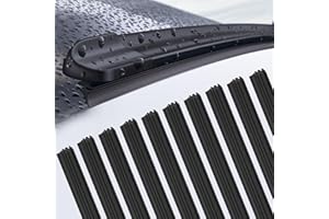 IETWATE Lot de 10 essuie-glaces en caoutchouc, 700 mm, lame d'essuie-glace arrière, universel, remplacement en caoutchouc, compatible avec tous les balais d'essuie-glace avant démontables sans os