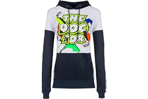 Valentino Rossi VR46 The Doctor Street Official MotoGP Mujer Sudadera con Capucha - Blanco - XS