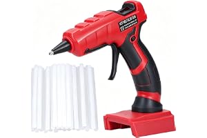 Milwaukee18V Trådlös Limpistol, Hem Leksak Reparation Hantverk Gör-Det-Själv Hot Lim Smältpistol Kit Snabb Förvärmning Isolerat Munstycke Med 30Pcs Pinne, Passar 18V 48-11 Serie Batteri
