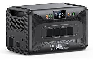 BLUETTI Apex 300 Generador Solar, 2764,8Wh Batería LFP de Respaldo con 4 Salidas CA de 3840W (7680W Pico), Arranque en Negro, Energía Modular para el Hogar, Autocaravanas y Emergencias