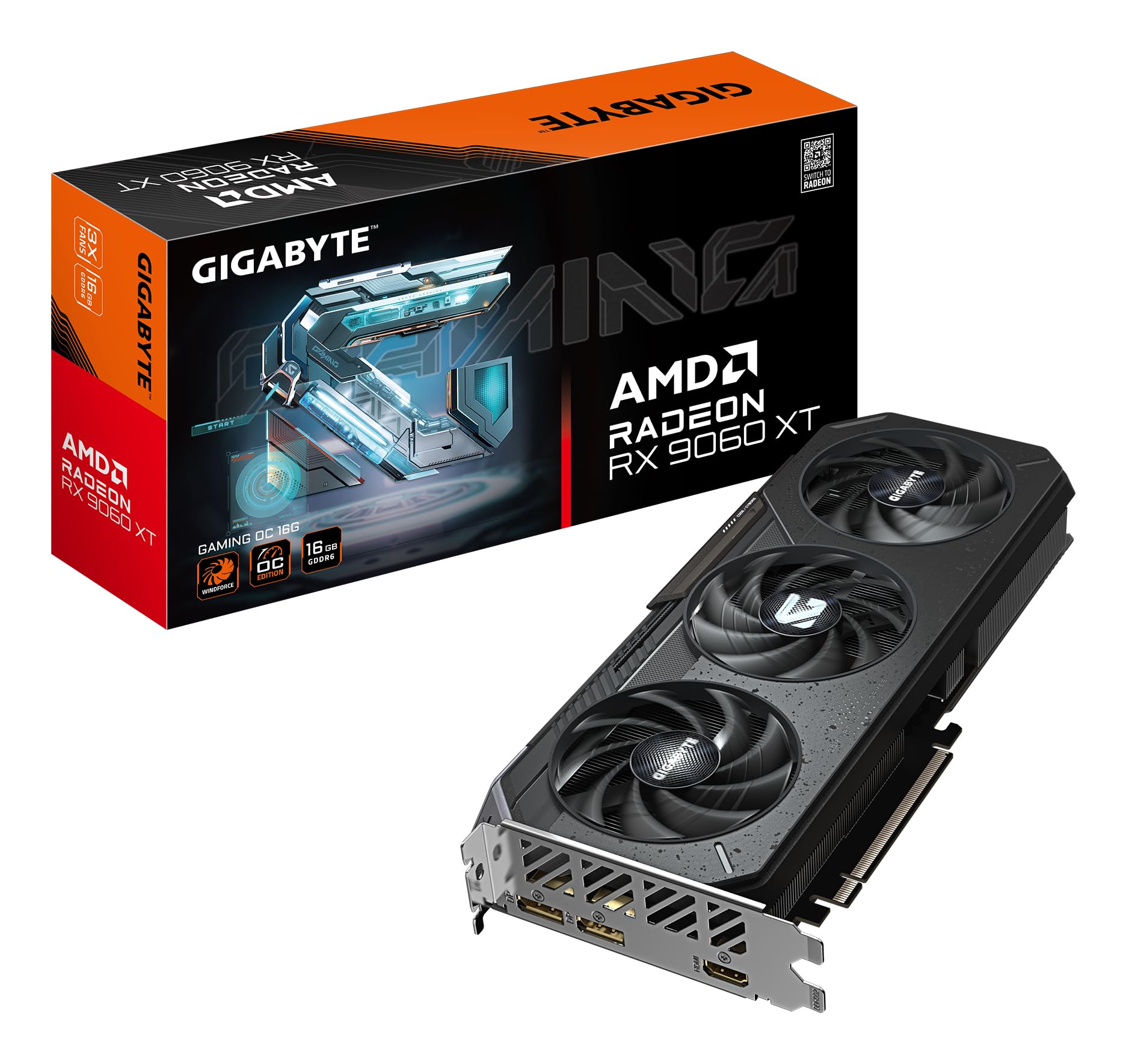 Gigabyte GAMING OC Radeon RX 9060 XT 16GB GDDR6