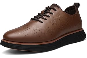 Bruno Marc Zapatos de Vestir de Moda para Hombre Zapatos de Cordones Comodos Oxfords Casual