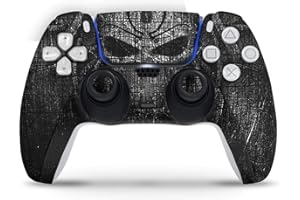 ‎SKINS4U Skins4u Design Aufkleber Skin Wrap Folie für Sony PlayStation 5 Controller PS5 DualSense Skins Schutz Folie Black Demon