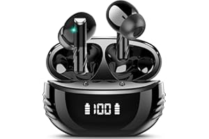 Conyat Bluetooth Kopfhörer, Kopfhörer Kabellos Bluetooth 5.4 mit 4 ENC Mikrofon, Neue Immersiver HiFi Wireless Kopfhörer, 48H Tiefer Bass In Ear Kopfhörer, LED-Anzeige, IP7 Wasserdicht Ohrhörer