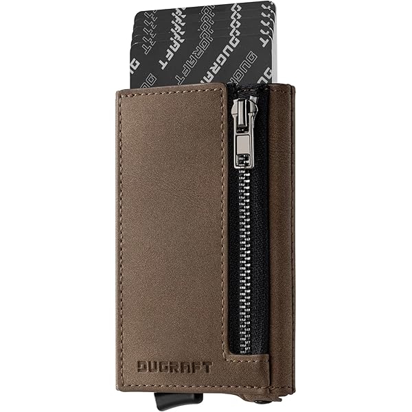 GUGGIARI® Creditcardhouder met elastiek, muntvakken en bankbiljetten, portemonnee met 4 kleppen voor heren, compact en dun met muntvak, Indigo, S