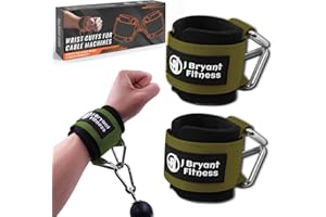 J Bryant Cinghie per polsi imbottite in neoprene con chiusura triangolare regolabile in velcro e design sicuro del polsino per allenamenti con macchine a cavi e allenamento di forza