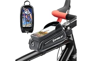 TAIKOUL Bolsa para Bicicleta Impermeable, 2L Bolsa Manillar Bicicleta con Pantalla Táctil Sensible a TPU Bolsa Bicicleta Cuad