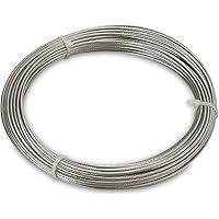 Windhager Edelstahlseil zur Montage und Spannen von Seilspannmarkisen und Sonnensegeln, 14m x 2mm, 10822, silber