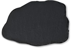 mtb more energy Schiefertafel Schiefer Schild Schild Platte [1 Stück] - 22x15cm Links abfallend- Naturform - DIY - zum selbst Beschriften oder Gravieren für Geschenke, Basteln, Haushalt, Garten