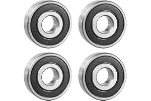 Flewdart 4 st 6302 2RS kullager 15 x 42 x 13 mm, 6302-2RS 6302RS skärmade kolstål för maskiner och verktyg (6302-2RS 4 st)