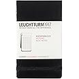 LEUCHTTURM1917 (333843) Notepad Pocket (A6) Hardcover, 184 Numbered Pages, Black, Squared
