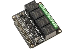 XICOOLEE 4-CH Relay Raspberry Pi Power Relay Expansion Board Module Four Channel, for Raspberry Pi Zero/Zero W/Zero WH/2B/3B/3B+/4B