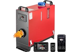 ‎REDRIVER Redriver 8KW Diesel Standheizung Bluetooth,12V/24V Air Heater,10 Min Schnellaufheizung,0.1-0.25L/h,Timer, Überhitzungsschutz, Leise Heizung, LCD-Display, Fernbedienung, für Auto, LKW, Wohnmobil, Boot