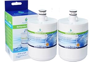 AQUAHOUSE 2X AH-L5P Compatible for LG LT500P Water Filter, 5231JA2002A, GEN11042FR-08, ADQ72910901, Premium Fridge Filter