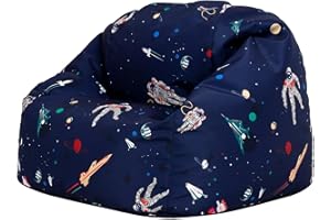 Bean Bag Bazaar Space Bean Bag, Kids Bean Bag Chair with Filling Included for Girls and Boys, Childs Chair, Beanbags for Children, Space Gifts, Nursery Décor, Playroom Décor, Bedroom Accessories