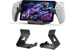 TIMEYUE Support pour Sony Playstation Portal, [Anti-dérapant] Support de Jeu en Aluminium, Stand Base Portable Compatible avec Steam Deck/Lenovo Legion Go-Noir