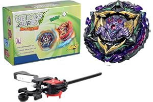 Netoke Gyro Burst Kreisel Set, 4D Metall Fusion Kampf Kreisel, Mit Battling Launcher Geschenk-Set, Jugendkampfspiele Wettbewerbsspielzeug, Modelle: B-175